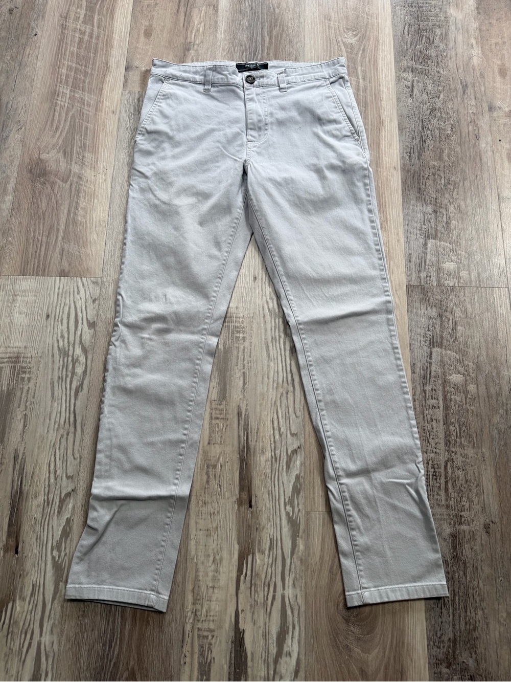 Forever 21 Men's Light Gray Chinos - Slim Straight
